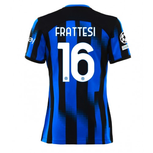 Fotbalové Dres Inter Milan Davide Frattesi #16 Dámské Domácí 2023-24 Krátký Rukáv